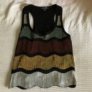 Shimmer tank top